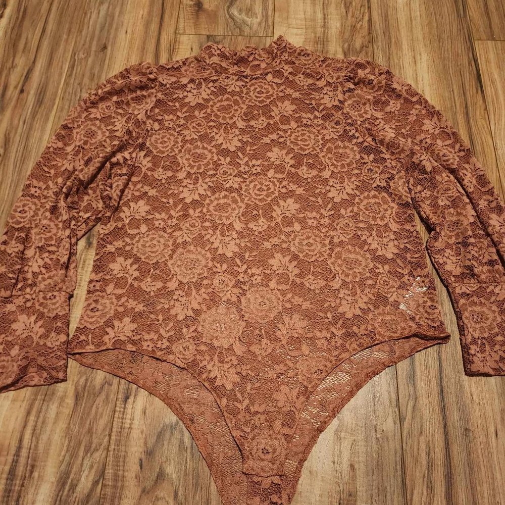 Mauve Lace Body Suit